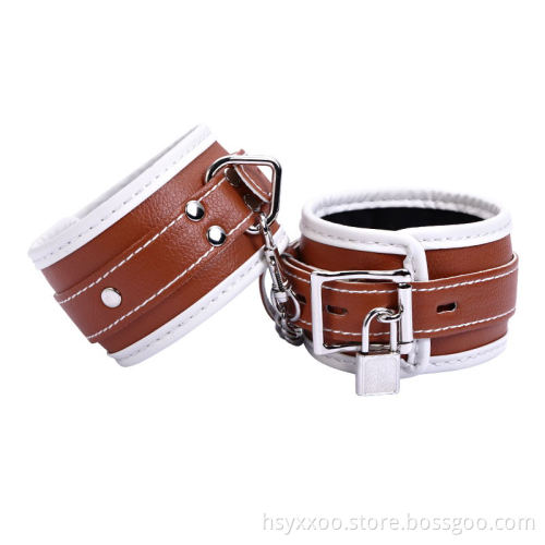 BDSM Wrist Cuffs Couples Game Restraint with lock and key for Sexual Pleasure